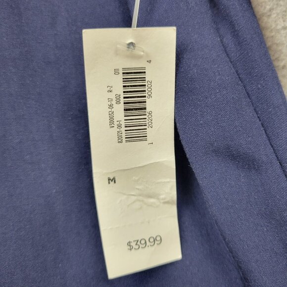 Old Navy Dress Womens Medium Blue Long Sleeve Smocked Chambray New - Picture 13 of 16